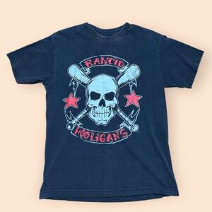 Vintage Rancid Hooligans Y2K T Shirt Men’s Black Vtg 2000s Punk Rock